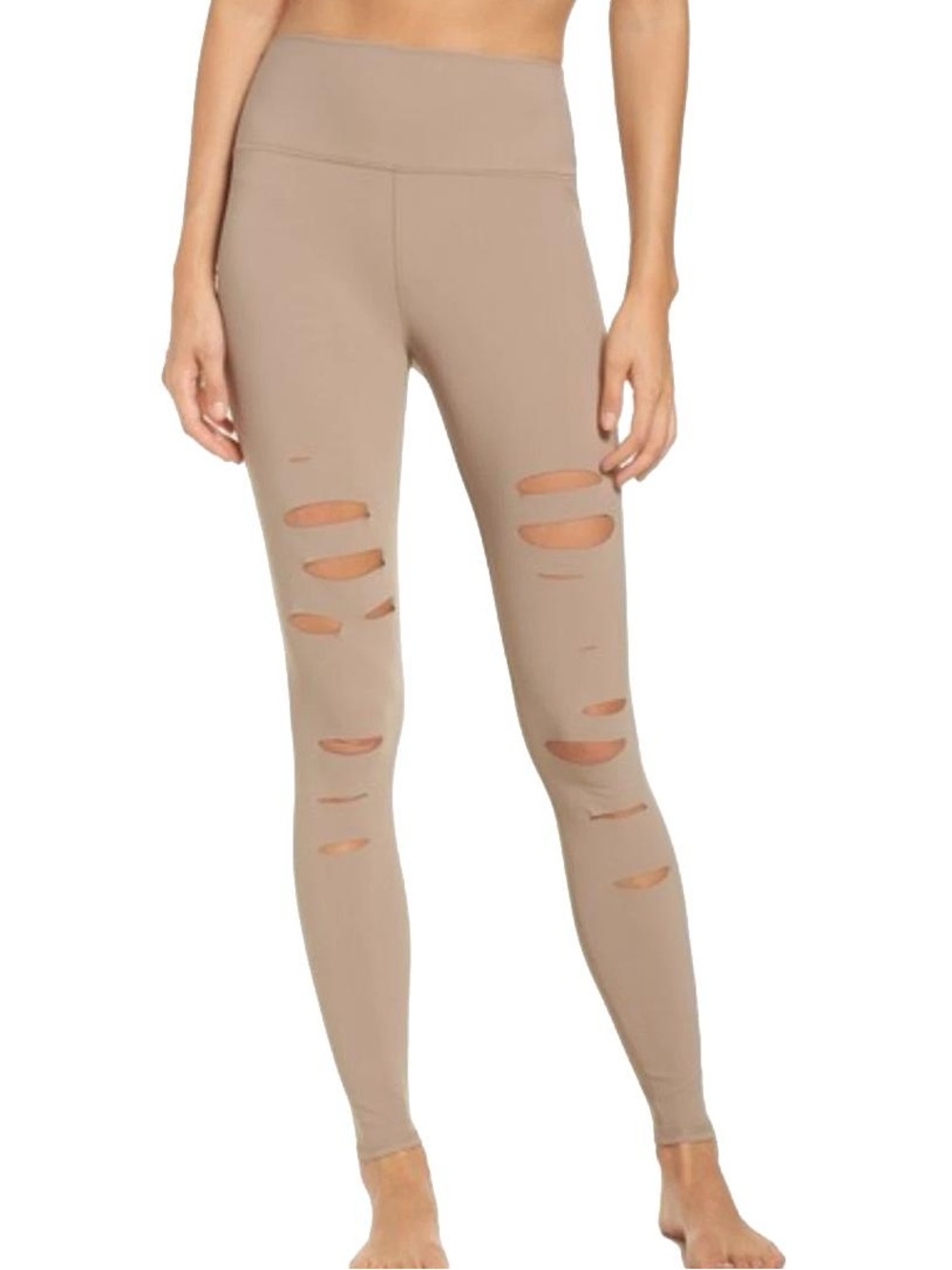 Alo Yoga High-Waist Ripped Warrior Leggings